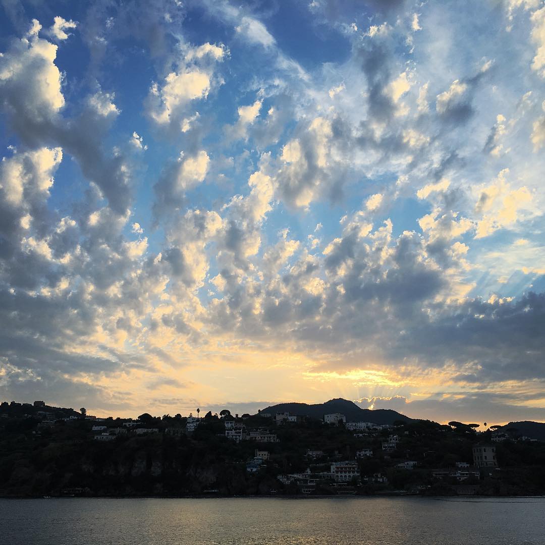 A symphony in a sunset. #blueattraction #views #clouds #sunset #yachting #travel #explore #discover #landscape